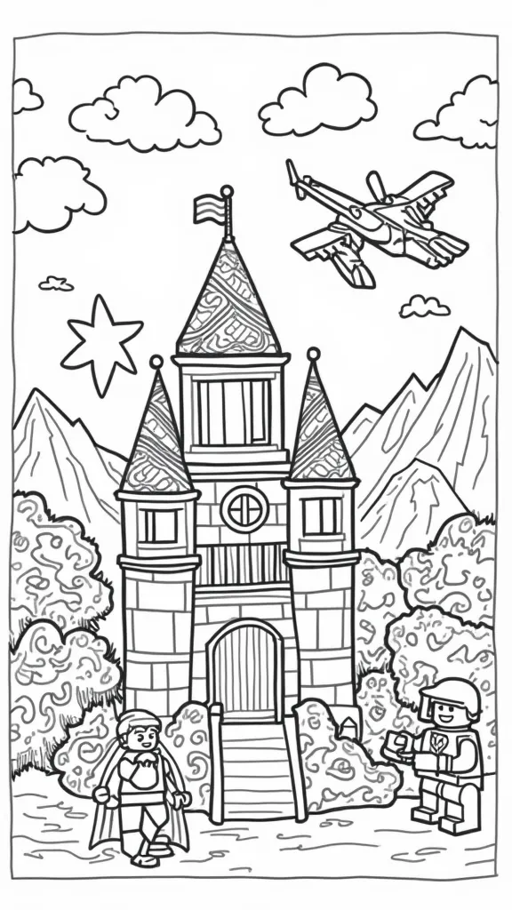 lego coloring pages free